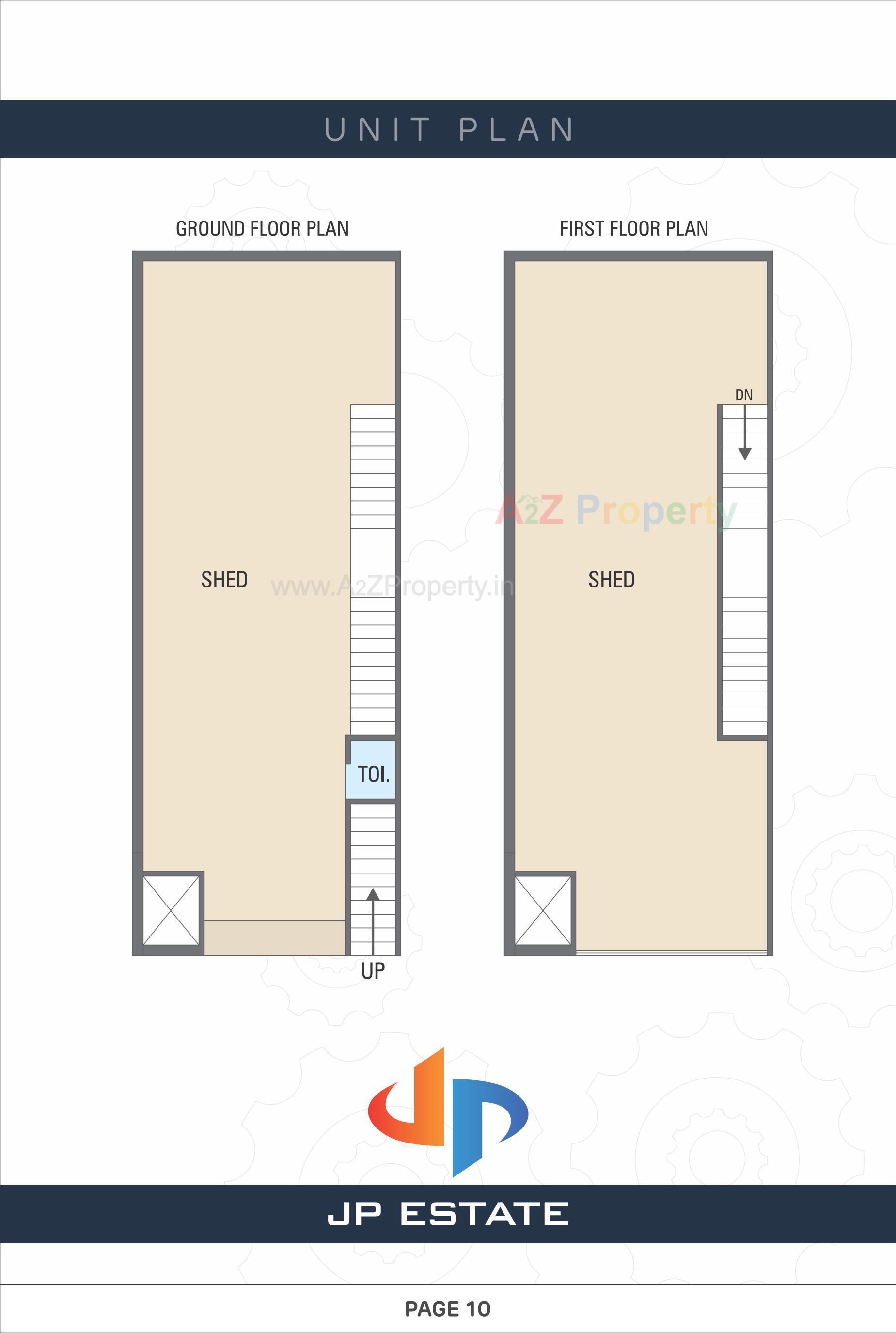 Layout of real estate project J P Estate located at Navapura, Ahmedabad, Gujarat