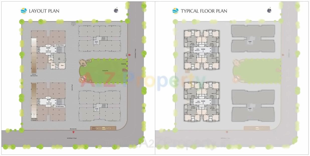 Layout of real estate project J  P  Riverview located at Hansol, Ahmedabad, Gujarat
