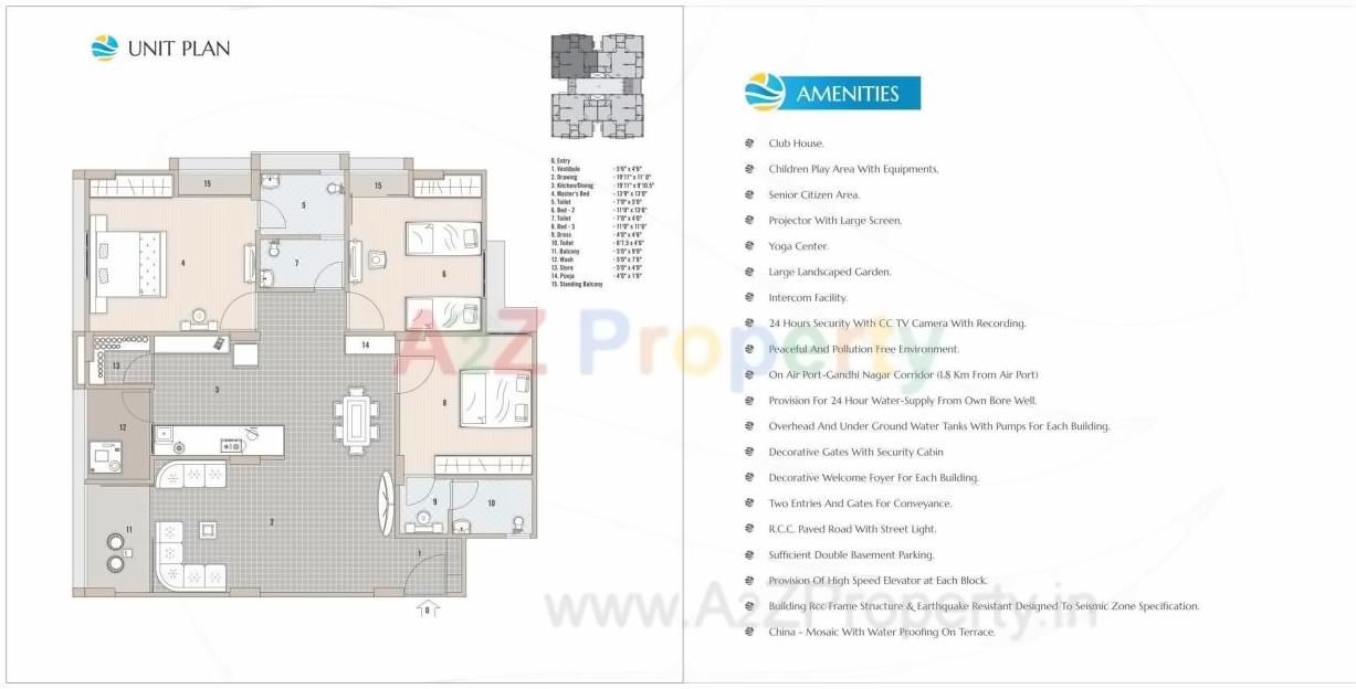 Layout of real estate project J  P  Riverview located at Hansol, Ahmedabad, Gujarat