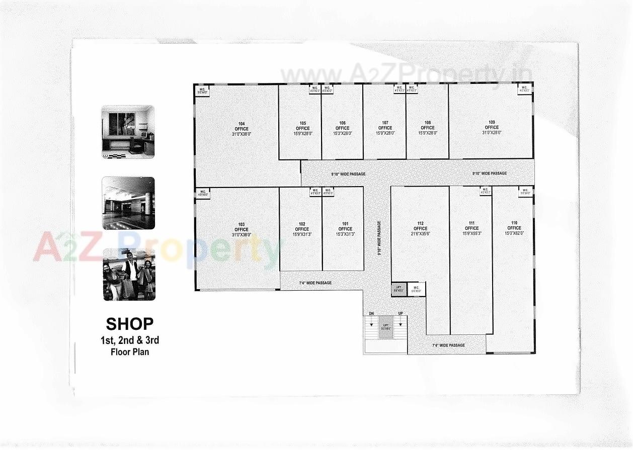 Layout of real estate project Jahnavi Arcade located at Odhav, Ahmedabad, Gujarat