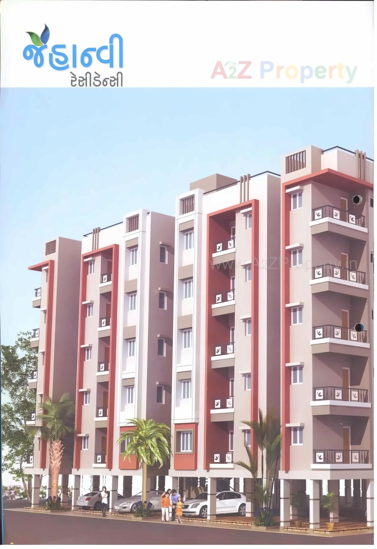 3D Elevation of real estate project Jahnvi Residency located at Ghodasar, Ahmedabad, Gujarat