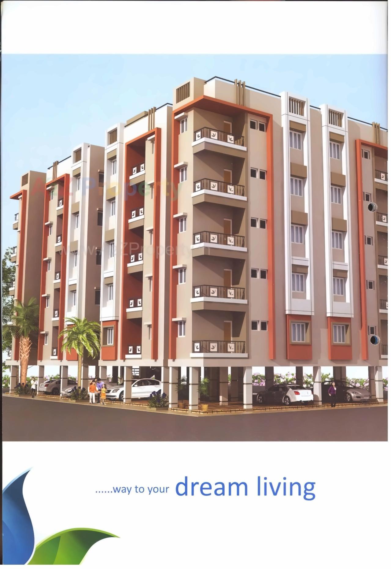 3D Elevation of real estate project Jahnvi Residency located at Ghodasar, Ahmedabad, Gujarat