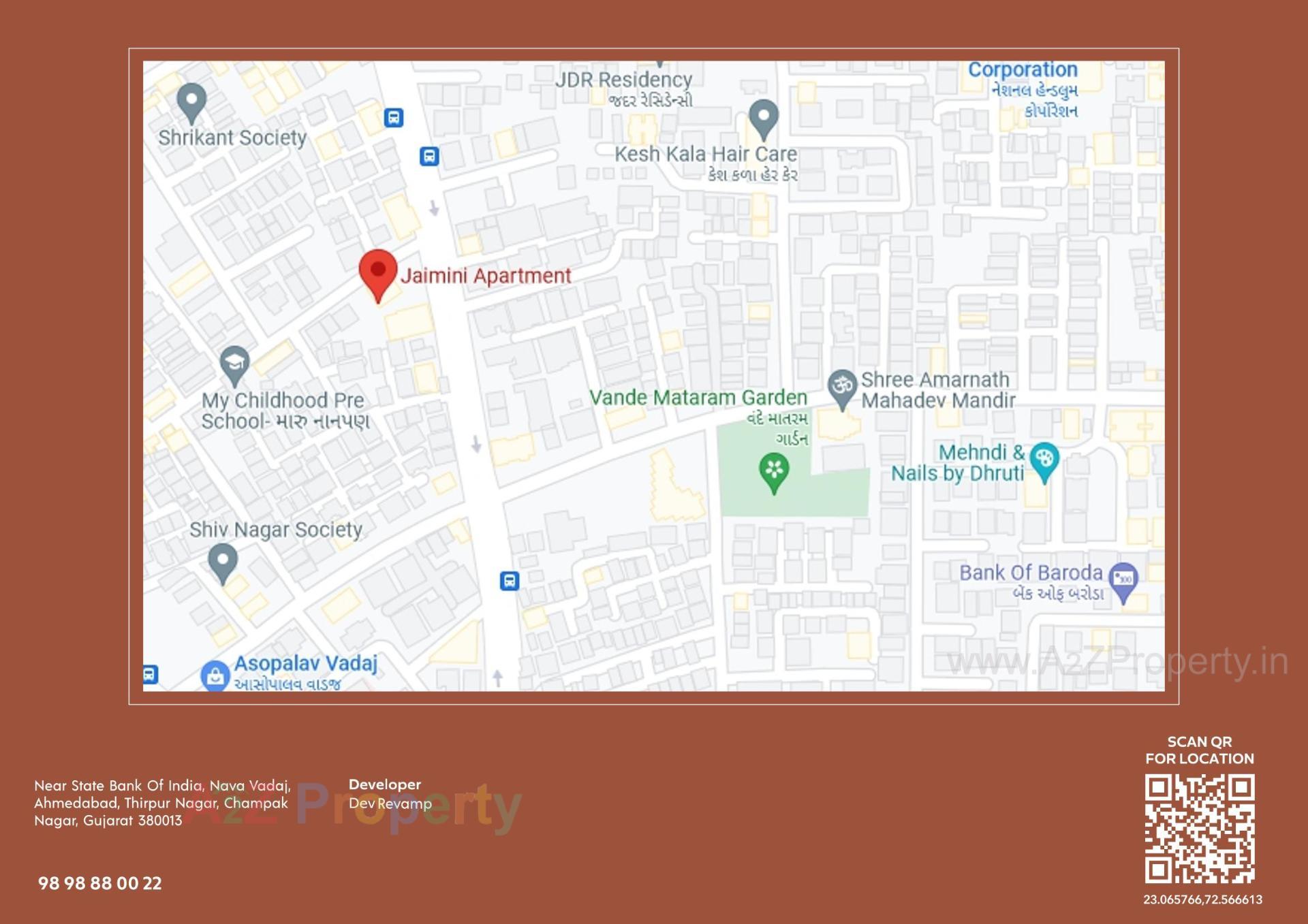  of real estate project Jaimini Appartment located at Wadaj, Ahmedabad, Gujarat