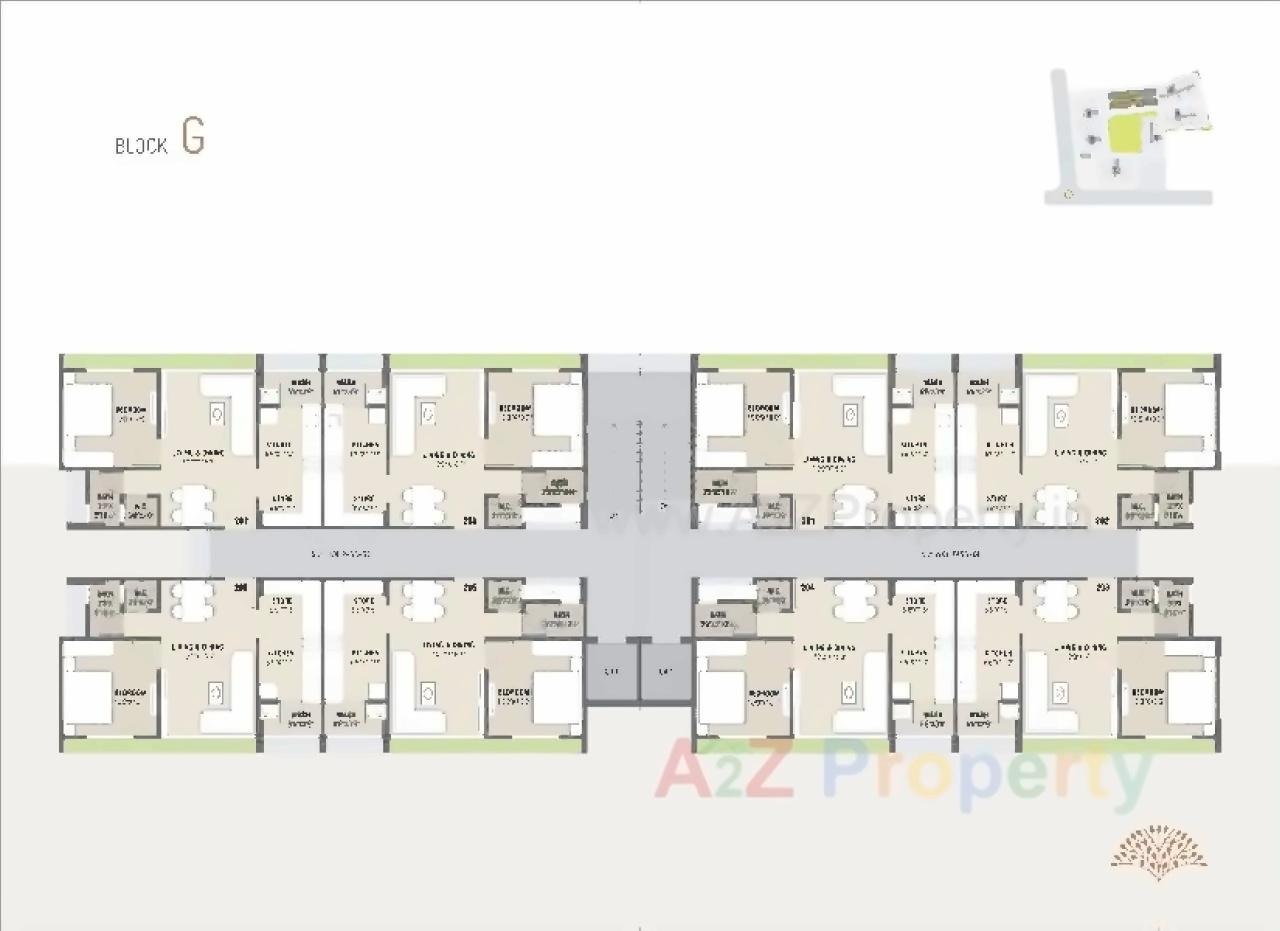 Layout of real estate project Jaldeep Apartments located at Sanand, Ahmedabad, Gujarat