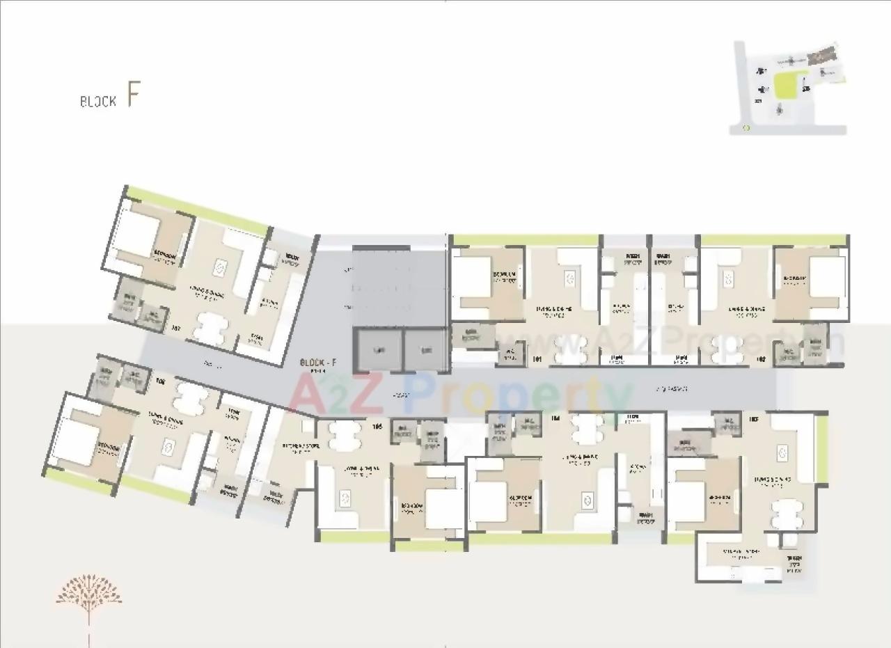 Layout of real estate project Jaldeep Apartments located at Sanand, Ahmedabad, Gujarat