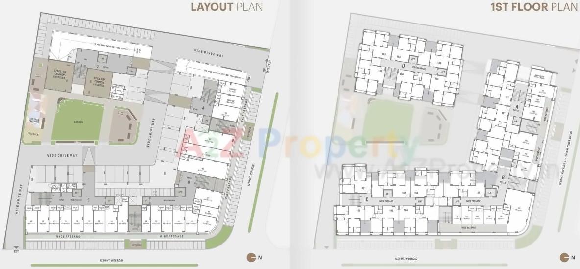 Layout of real estate project Jaldeep Icon Two located at Vejalpur, Ahmedabad, Gujarat
