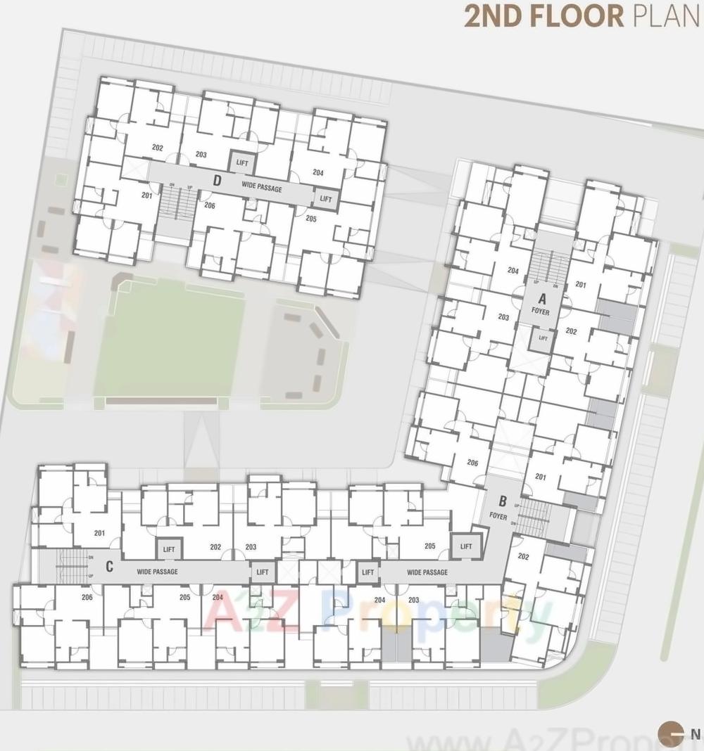 Layout of real estate project Jaldeep Icon Two located at Vejalpur, Ahmedabad, Gujarat