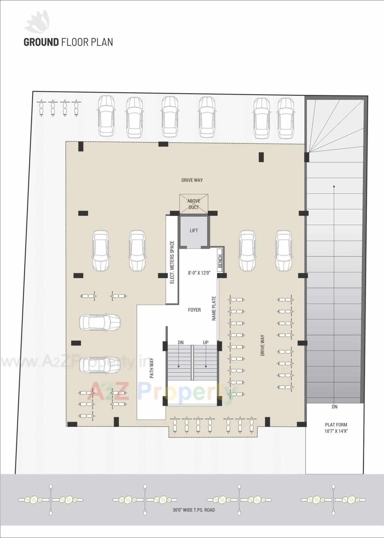 Layout of real estate project Jaldeep Residency located at Rajpur-hirpur, Ahmedabad, Gujarat