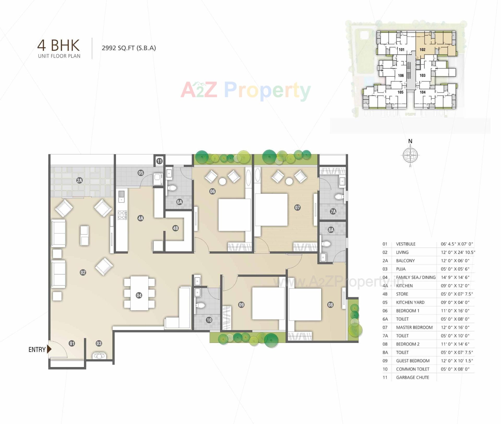 Layout of real estate project Jaldeep Vertex located at Ambli, Ahmedabad, Gujarat