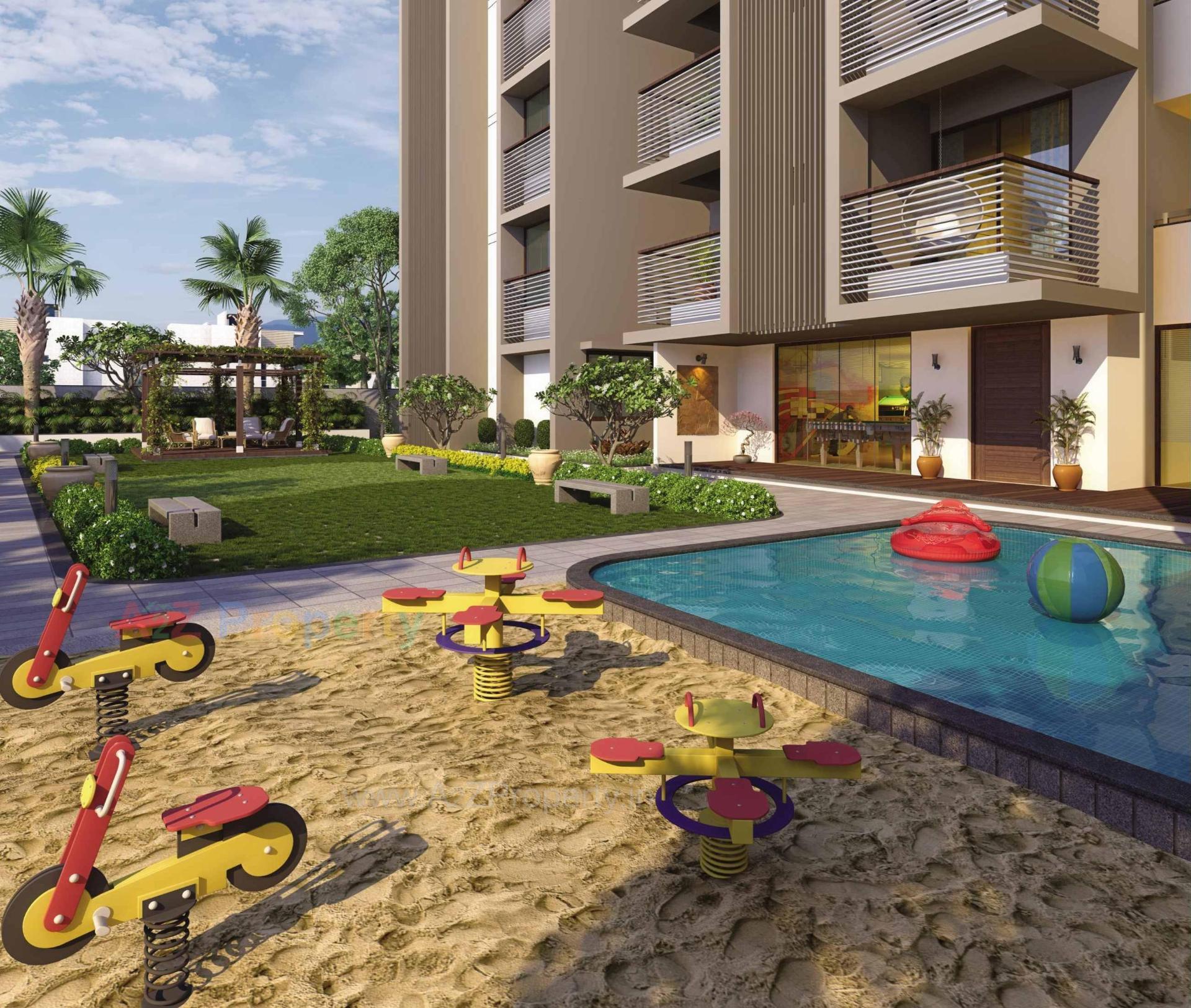 3D Elevation of real estate project Jaldeep Vertex located at Ambli, Ahmedabad, Gujarat