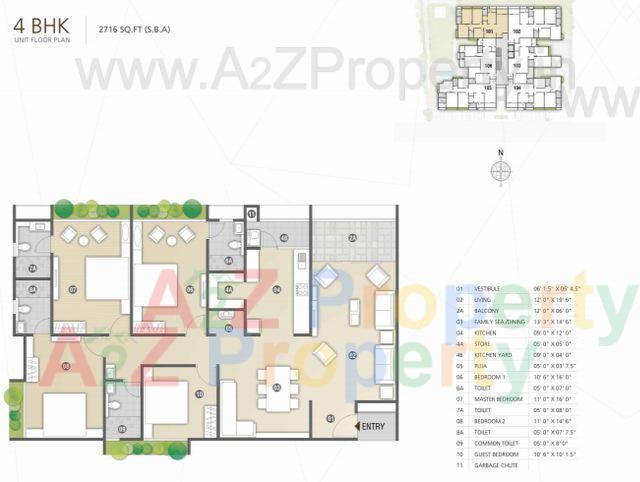 Layput2 1 of real estate project Jaldeep Vertex located at Ambli, Ahmedabad, Gujarat
