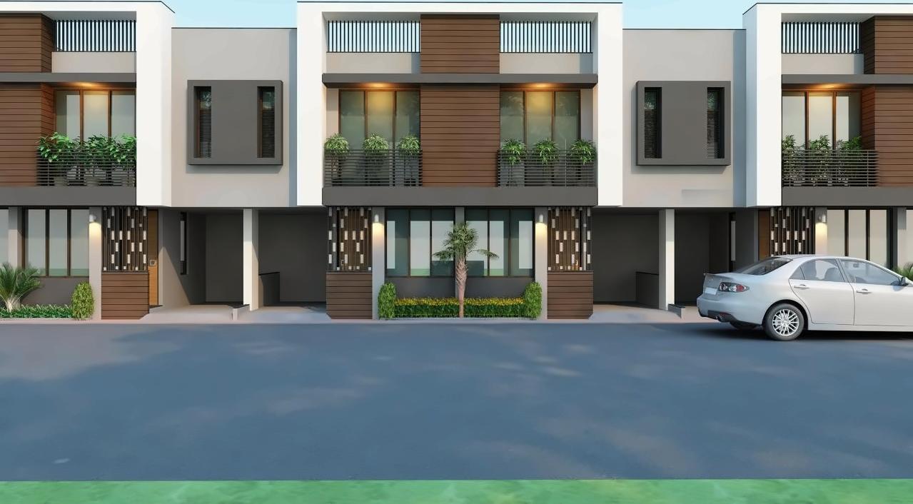 3D Elevation of real estate project Jaldhara located at Manipur, Ahmedabad, Gujarat