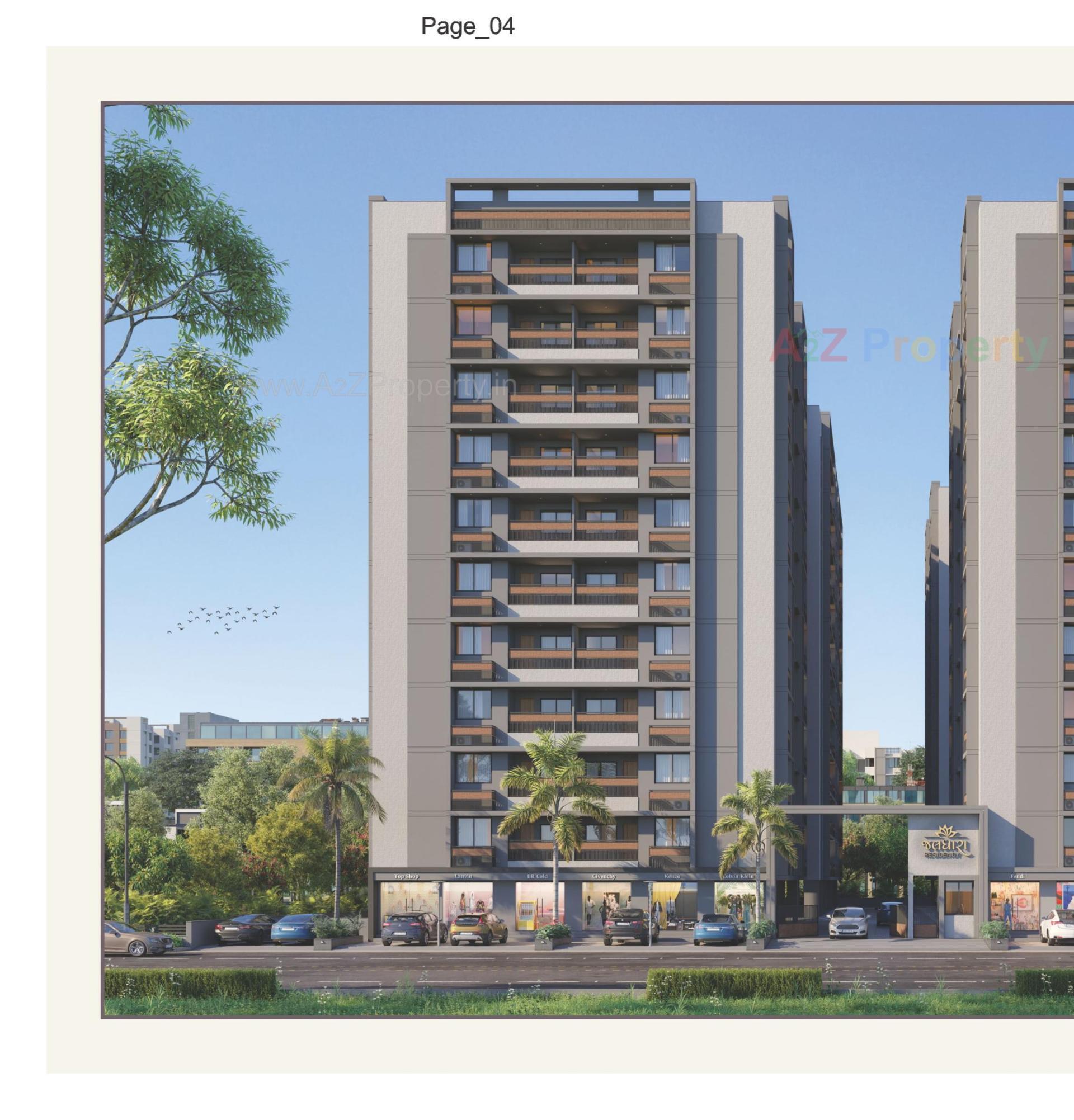 3D Elevation of real estate project Jaldhara Residency located at Kathwada, Ahmedabad, Gujarat
