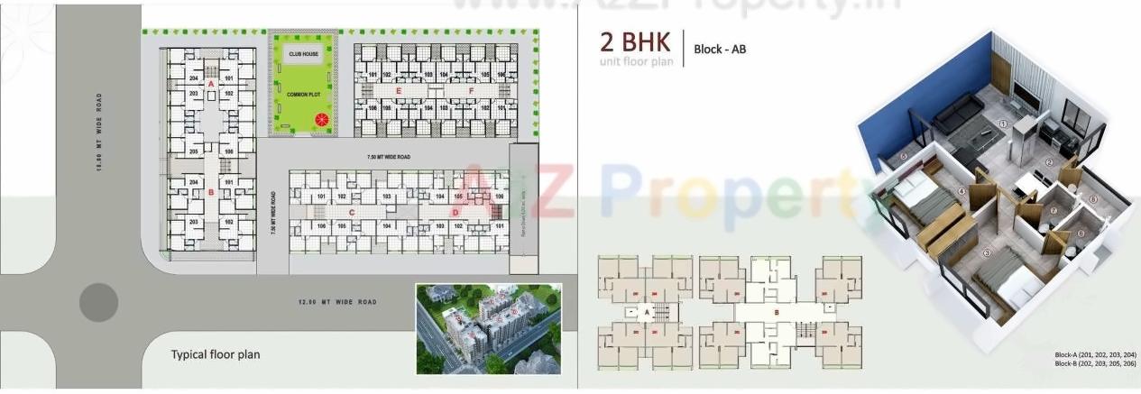 Layout of real estate project Jay Residency located at Vastral, Ahmedabad, Gujarat
