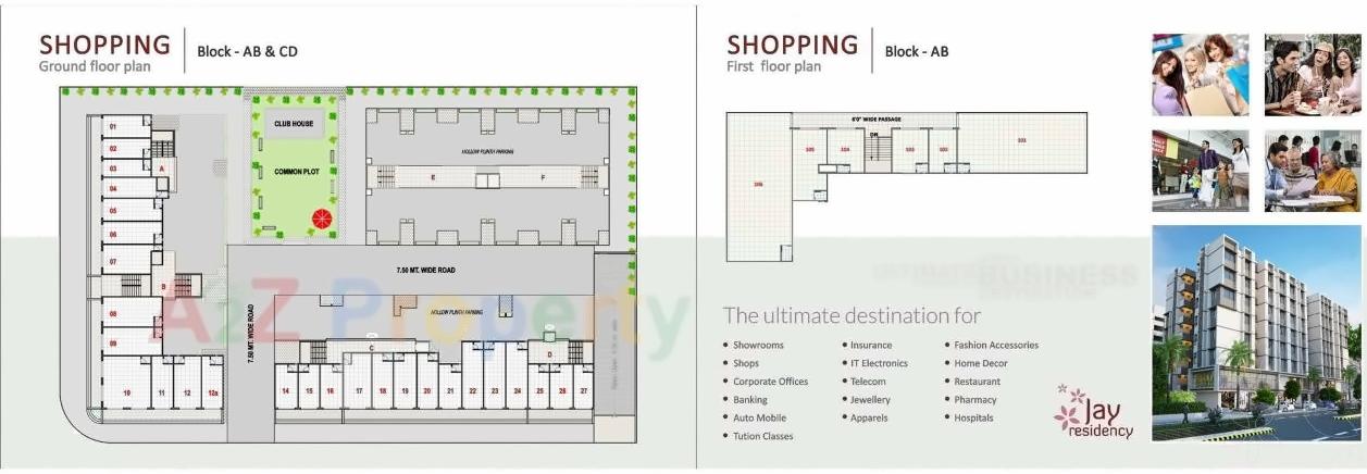 Layout of real estate project Jay Residency located at Vastral, Ahmedabad, Gujarat