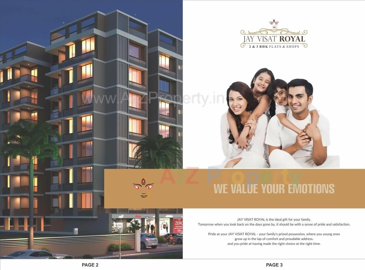 3D Elevation of real estate project Jay Visat Royal located at Chandkheda, Ahmedabad, Gujarat