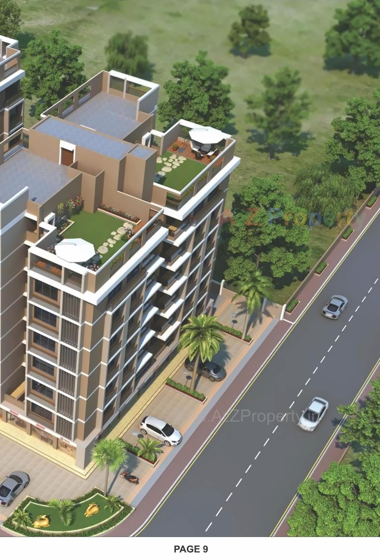 3D Elevation of real estate project Jay Visat Royal located at Chandkheda, Ahmedabad, Gujarat