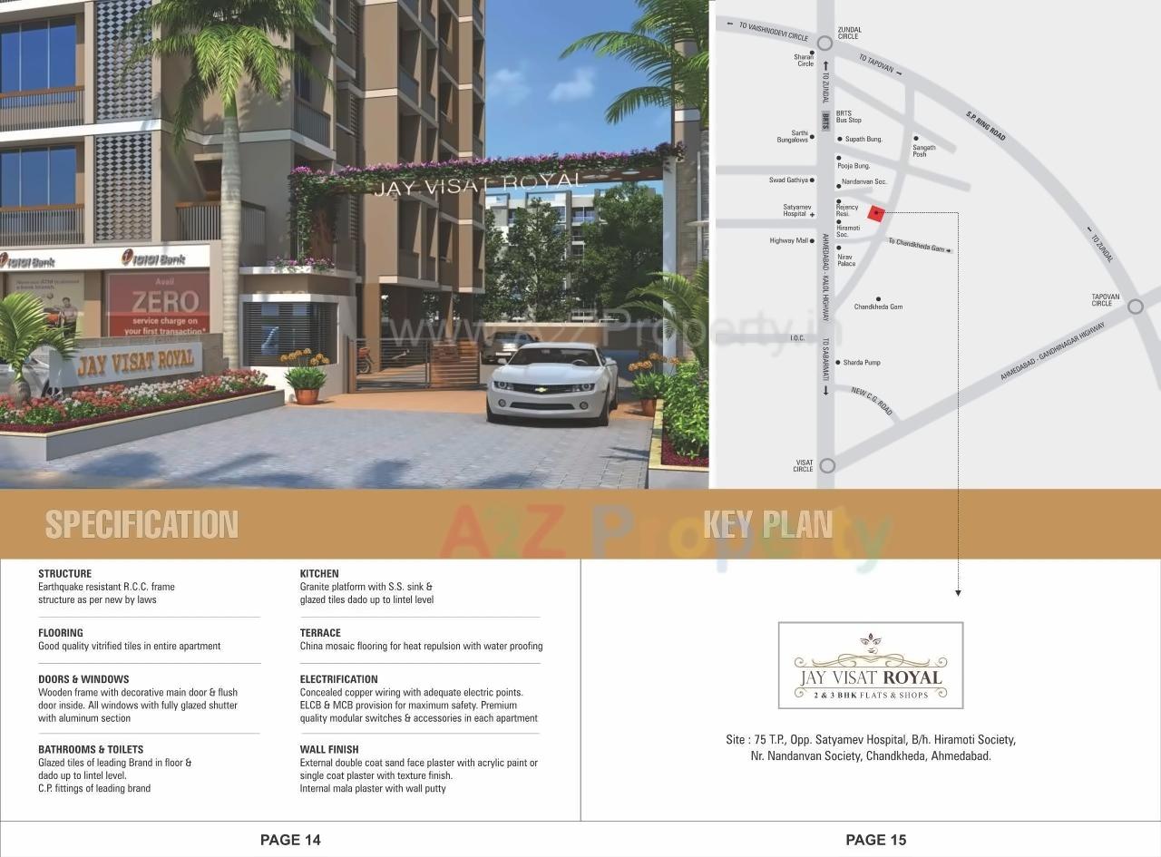  of real estate project Jay Visat Royal located at Chandkheda, Ahmedabad, Gujarat