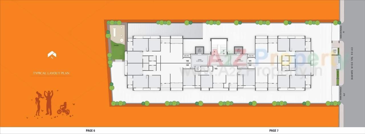 Layout of real estate project Jay Visat Signature located at Chandkheda, Ahmedabad, Gujarat