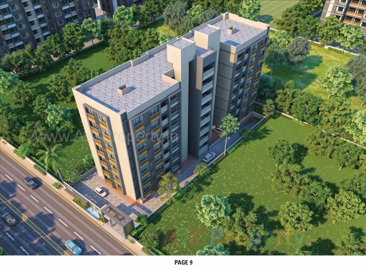 3D Elevation of real estate project Jay Visat Signature located at Chandkheda, Ahmedabad, Gujarat