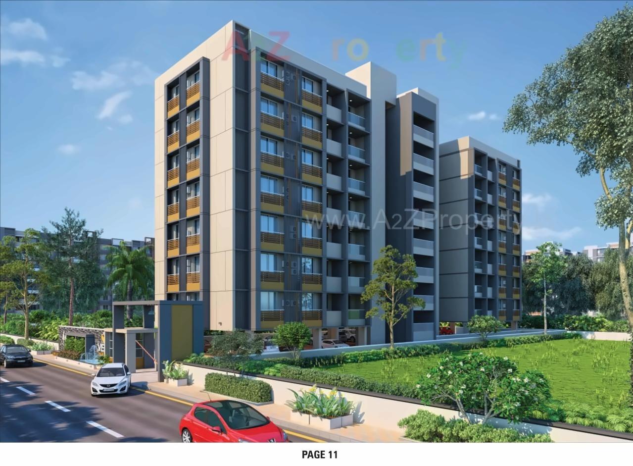 3D Elevation of real estate project Jay Visat Signature located at Chandkheda, Ahmedabad, Gujarat