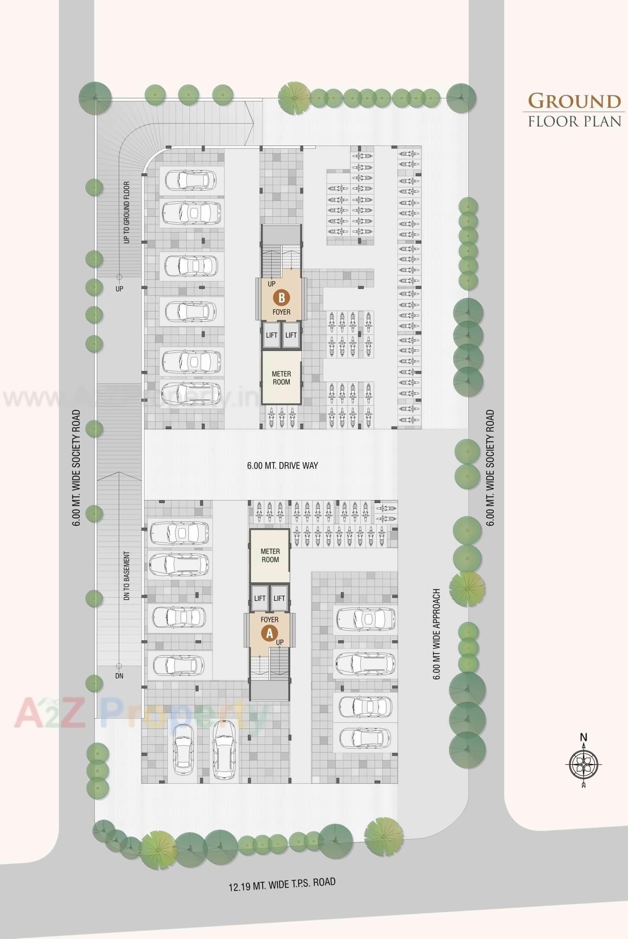 Layout of real estate project Jaymangal Heights located at Acher, Ahmedabad, Gujarat