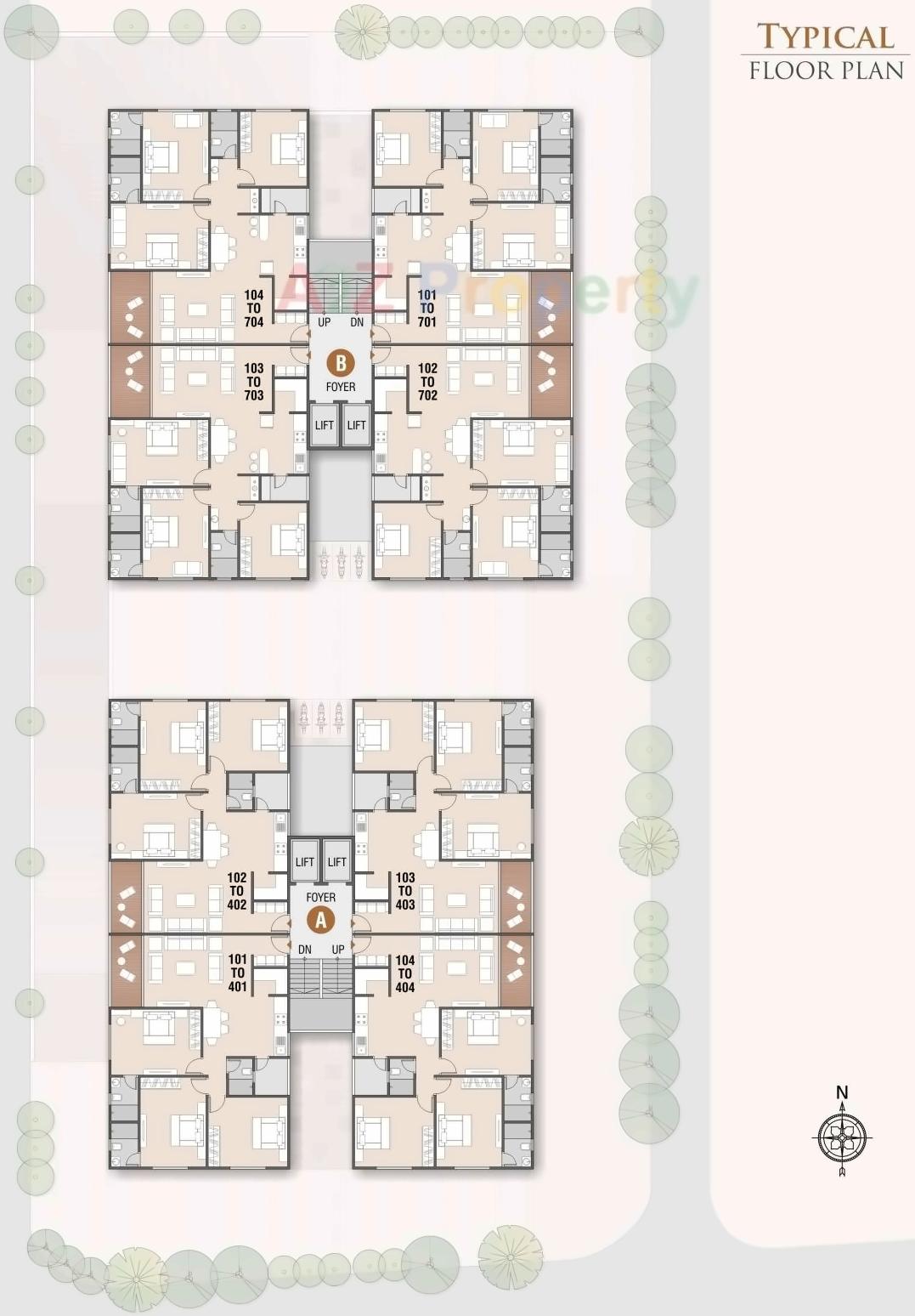 Layout of real estate project Jaymangal Heights located at Acher, Ahmedabad, Gujarat