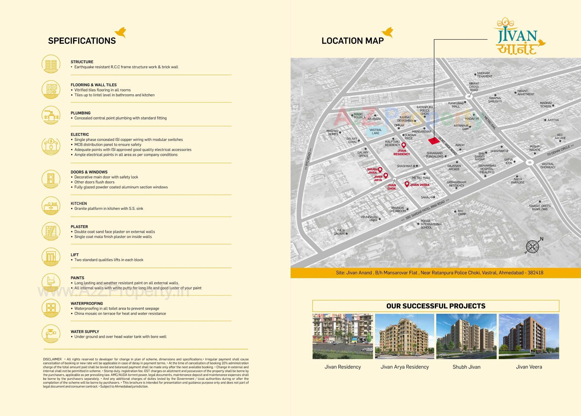  of real estate project Jivan Anand located at Vastral, Ahmedabad, Gujarat