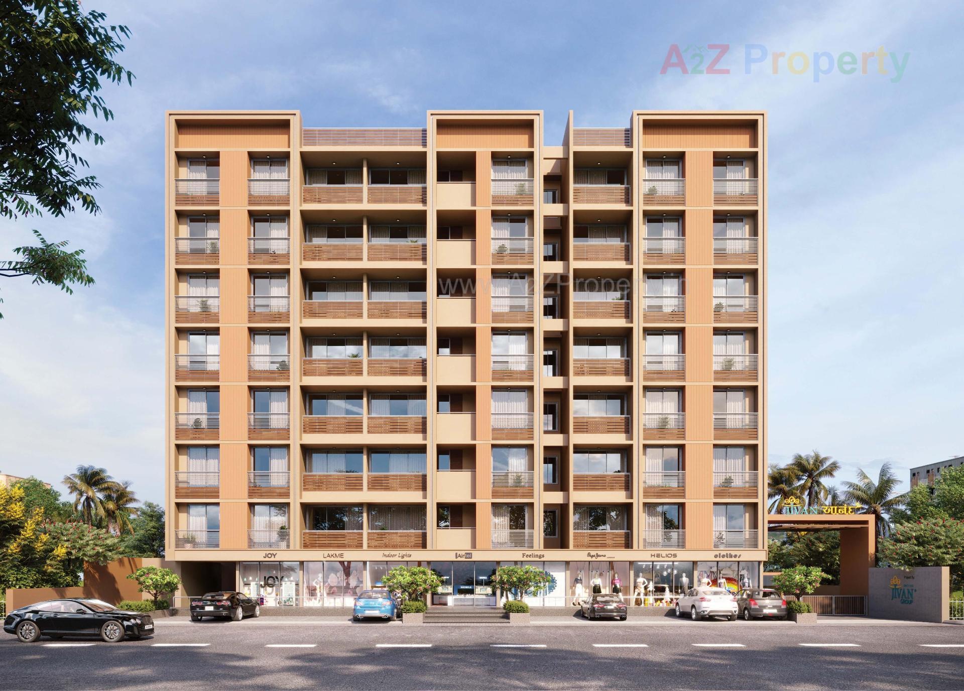 3D Elevation of real estate project Jivan Anand located at Vastral, Ahmedabad, Gujarat