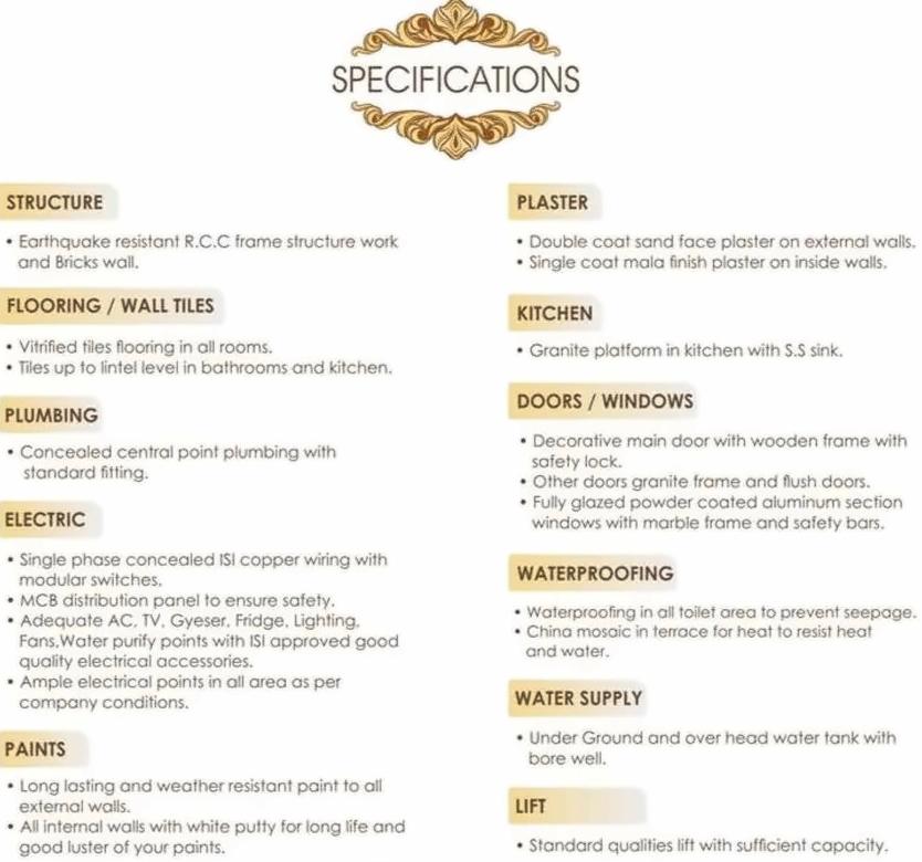 Project Specifications