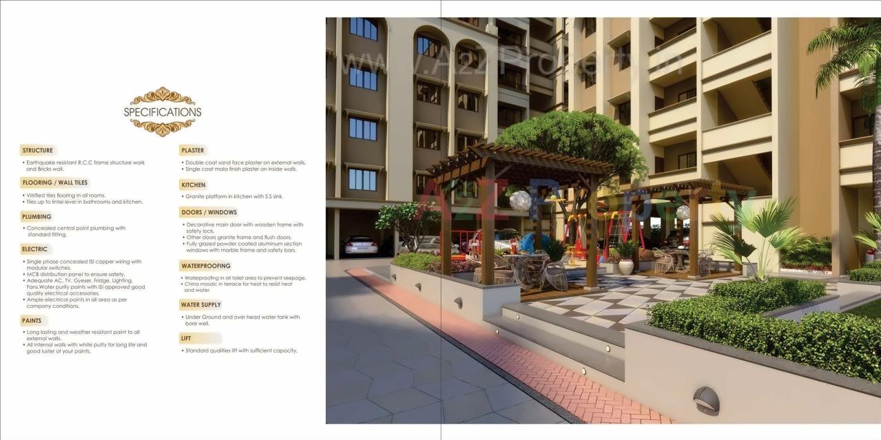 3D Elevation of real estate project Jivan Arya Residency located at Vastral, Ahmedabad, Gujarat