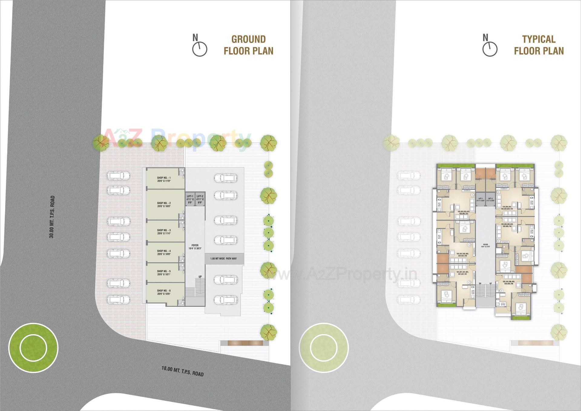 Layout of real estate project Joy Heights located at Ahmedabad, Ahmedabad, Gujarat