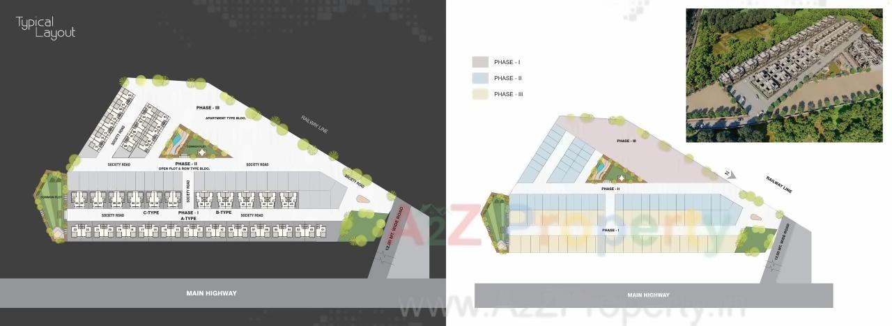 Layout of real estate project Jp Residency located at Dhandhuka, Ahmedabad, Gujarat