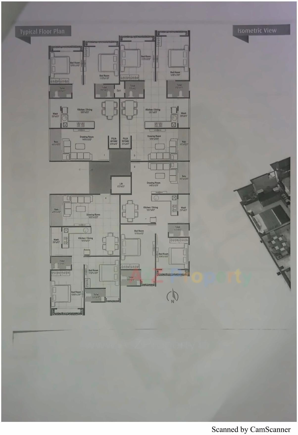 Layout of real estate project Juhi located at Paldi, Ahmedabad, Gujarat