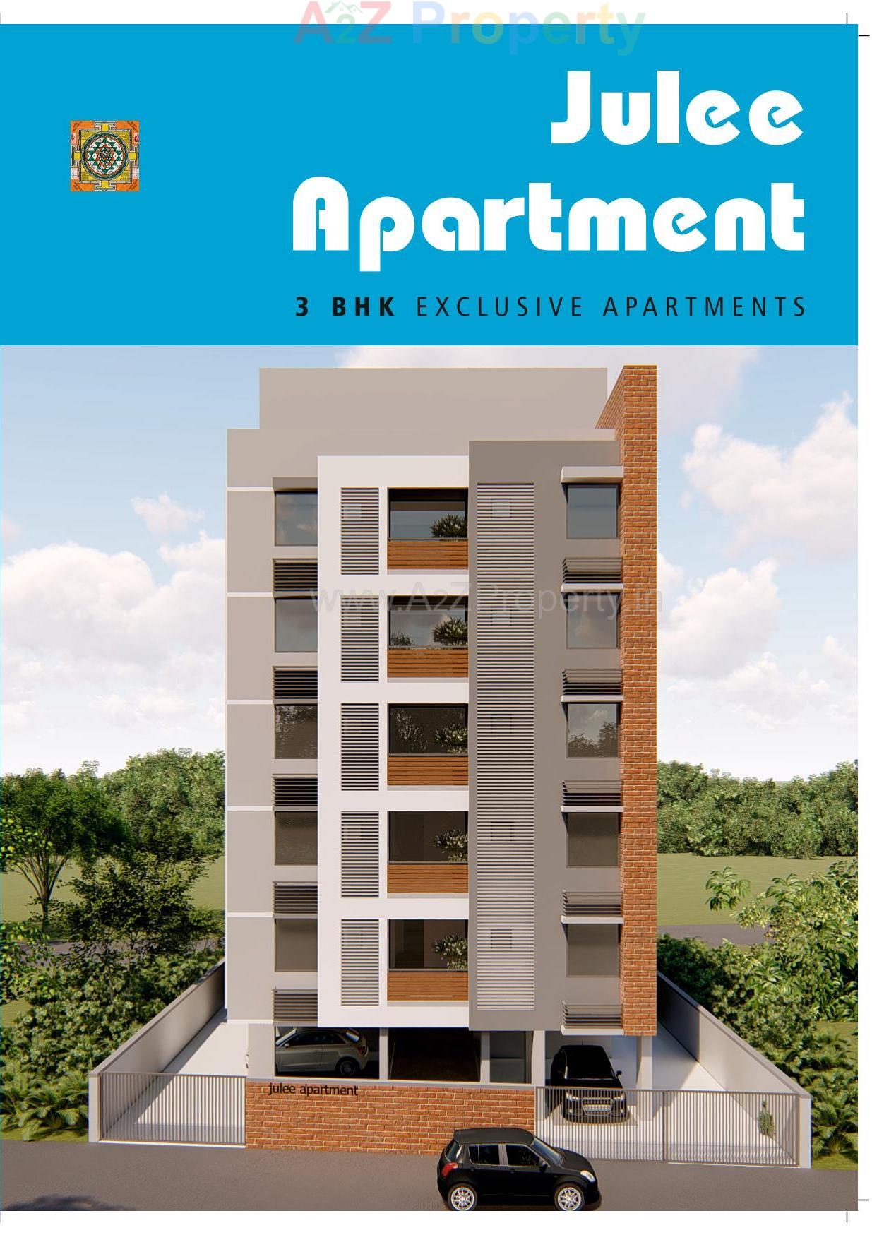 3D Elevation of real estate project Julee Appartment located at Paldi, Ahmedabad, Gujarat
