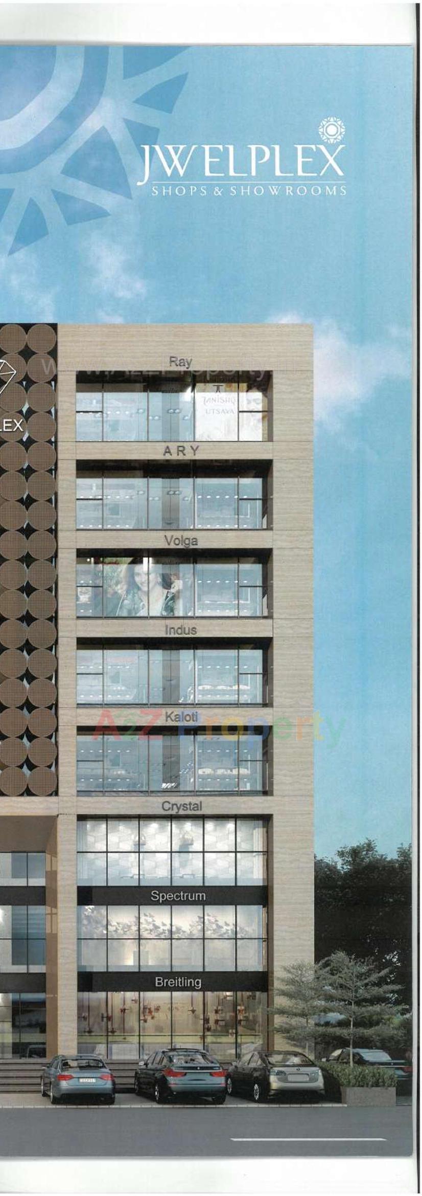 3D Elevation of real estate project Jwelplex located at Navrangpura, Ahmedabad, Gujarat