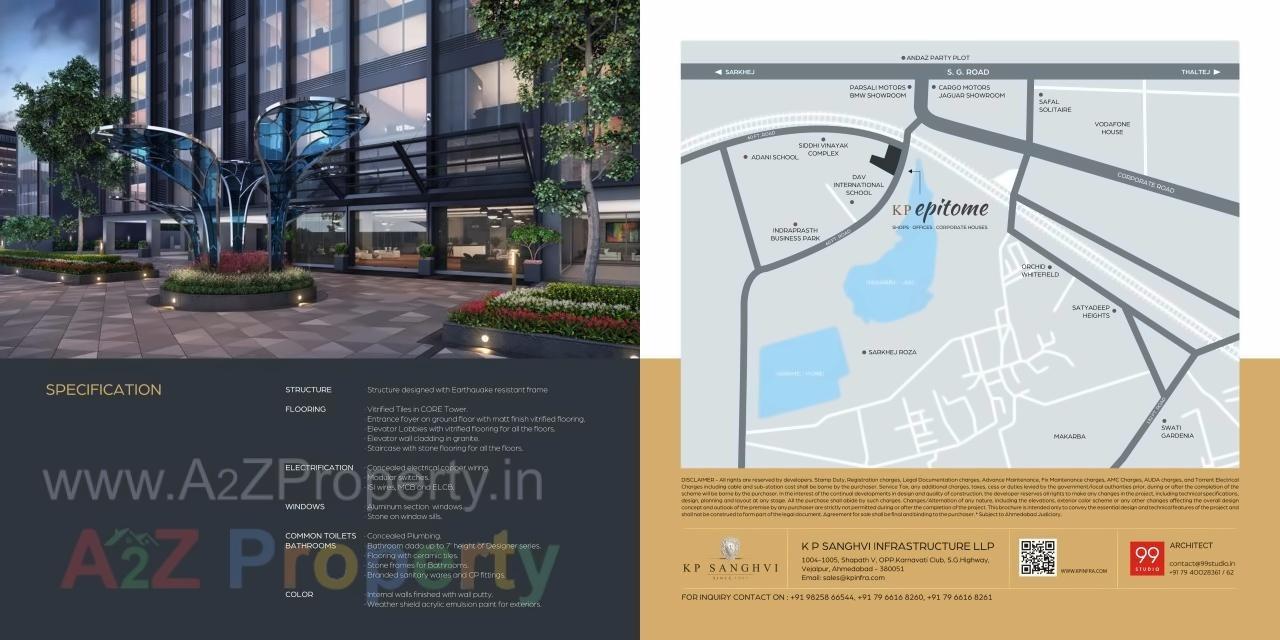  of real estate project K P Epitome located at Makarba, Ahmedabad, Gujarat