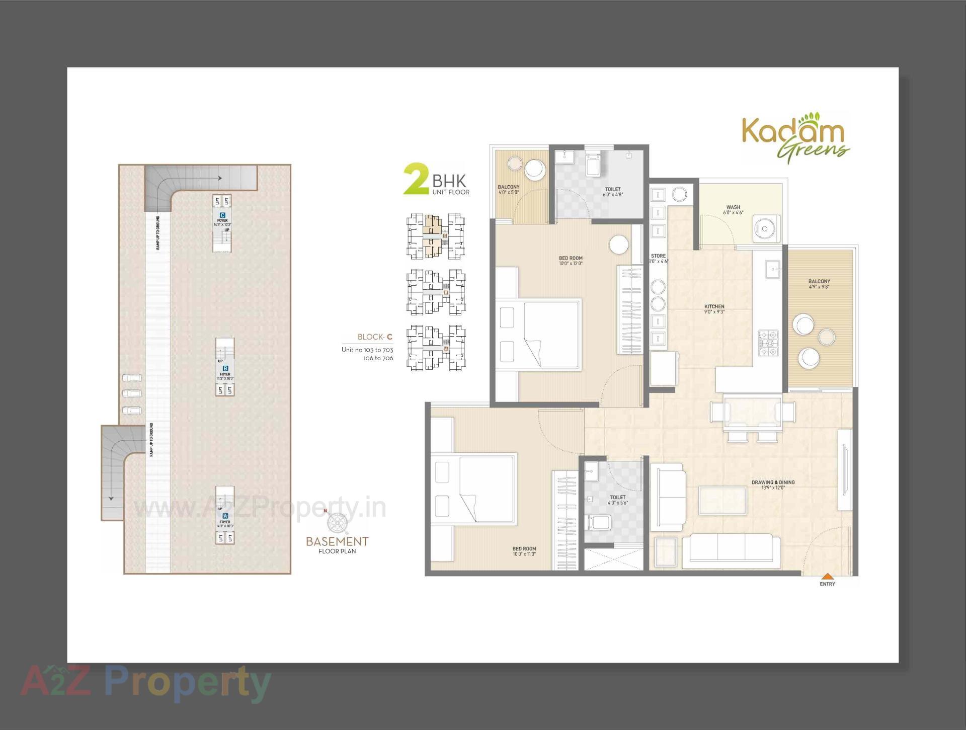 Layout of real estate project Kadam Greens located at Hathijan, Ahmedabad, Gujarat