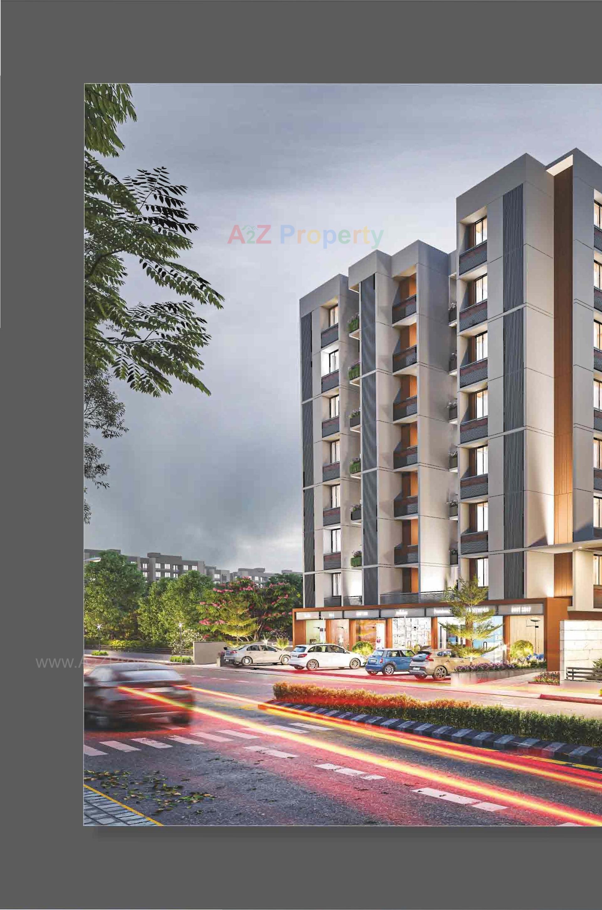 3D Elevation of real estate project Kadam Greens located at Hathijan, Ahmedabad, Gujarat