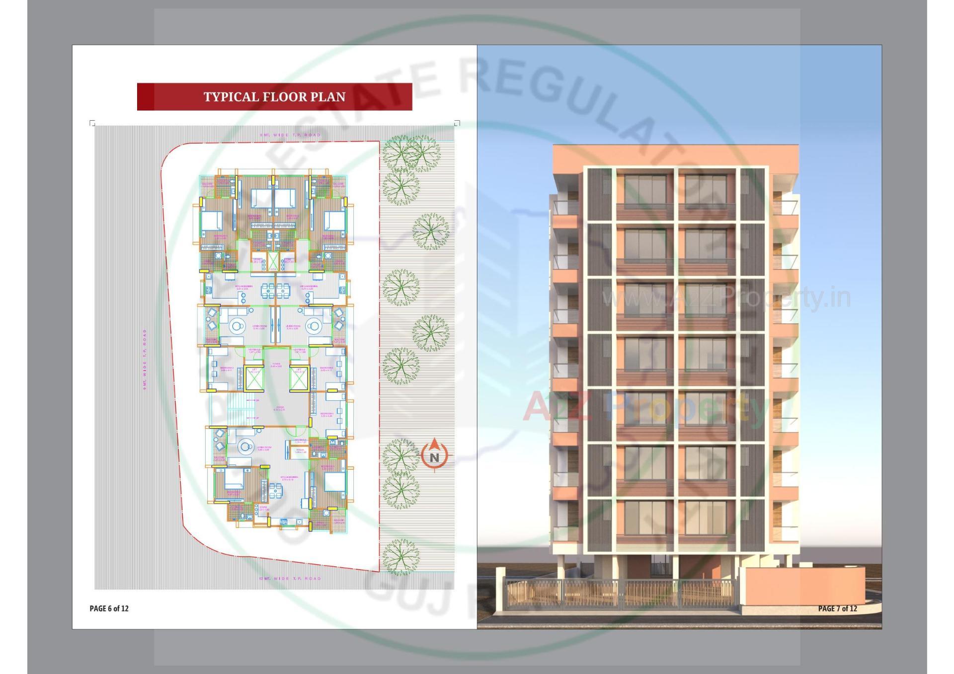  of real estate project Kadamb Apartment located at Memnagar, Ahmedabad, Gujarat
