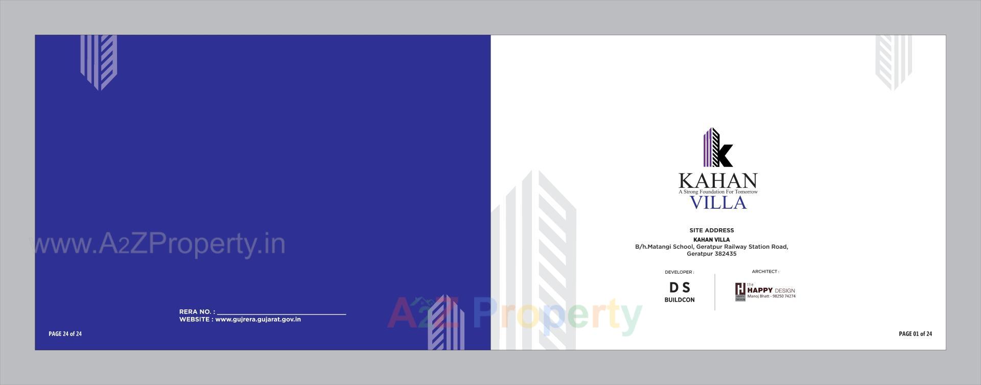  of real estate project Kahan Villa located at Geratpur, Ahmedabad, Gujarat