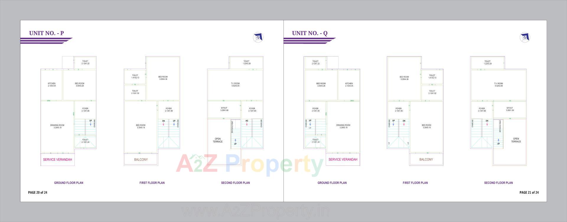 Layout of real estate project Kahan Villa located at Geratpur, Ahmedabad, Gujarat
