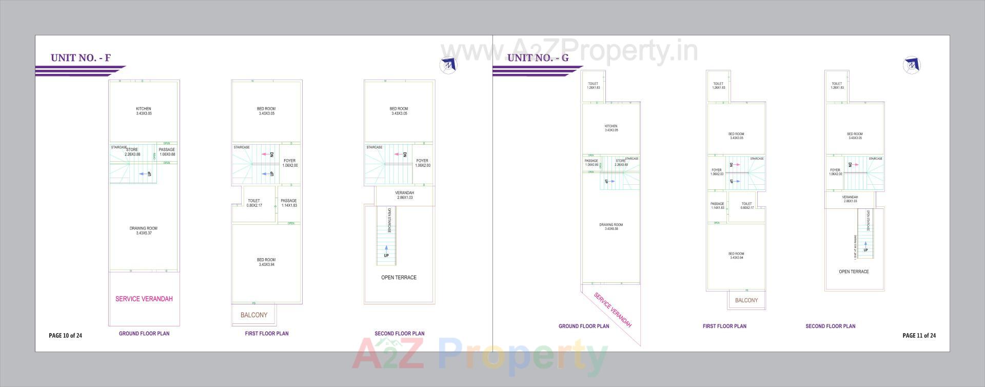 Layout of real estate project Kahan Villa located at Geratpur, Ahmedabad, Gujarat