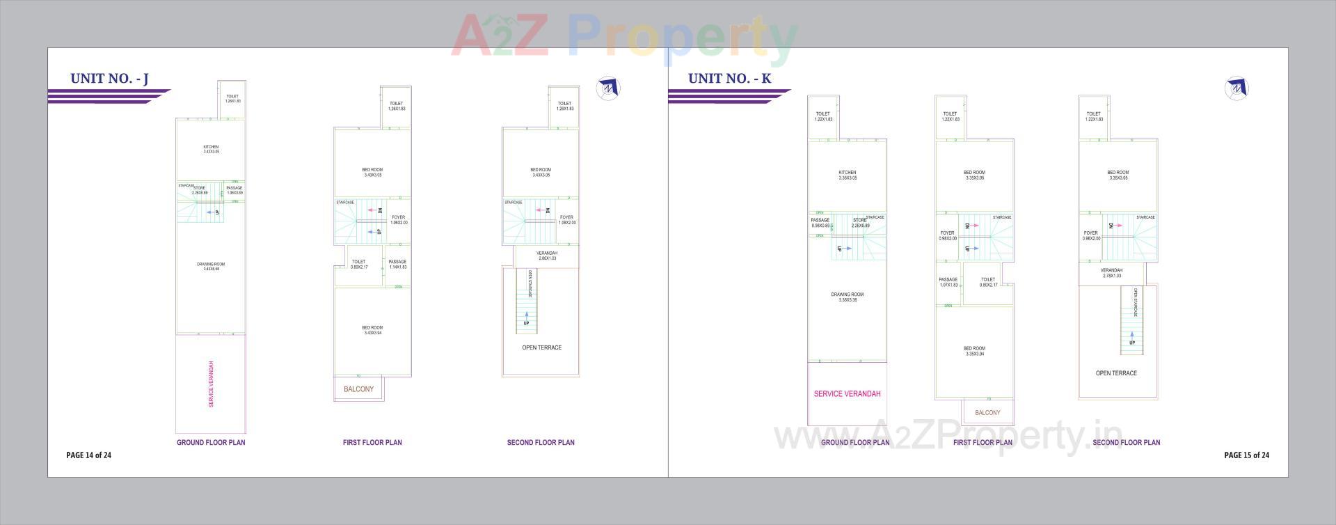 Layout of real estate project Kahan Villa located at Geratpur, Ahmedabad, Gujarat