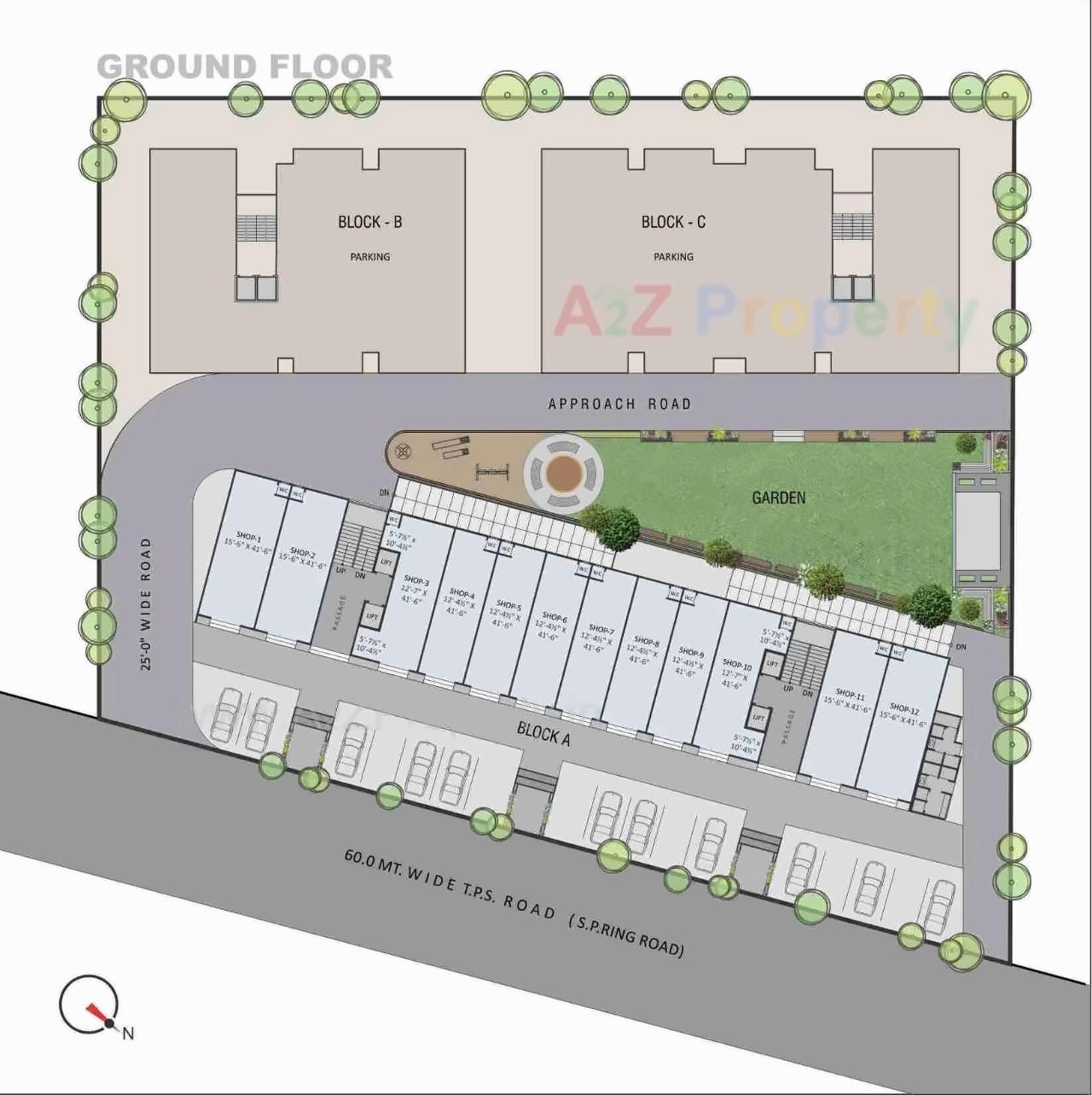 Layout of real estate project Kahan located at Odhav, Ahmedabad, Gujarat