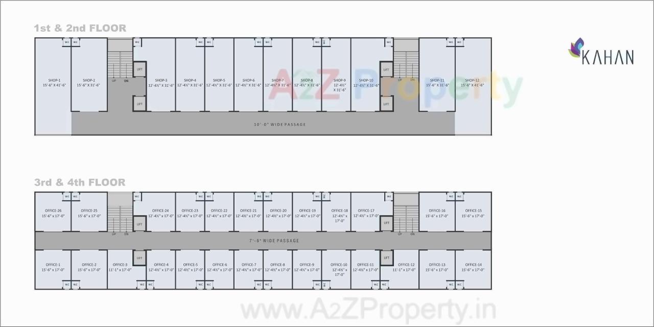 Layout of real estate project Kahan located at Odhav, Ahmedabad, Gujarat