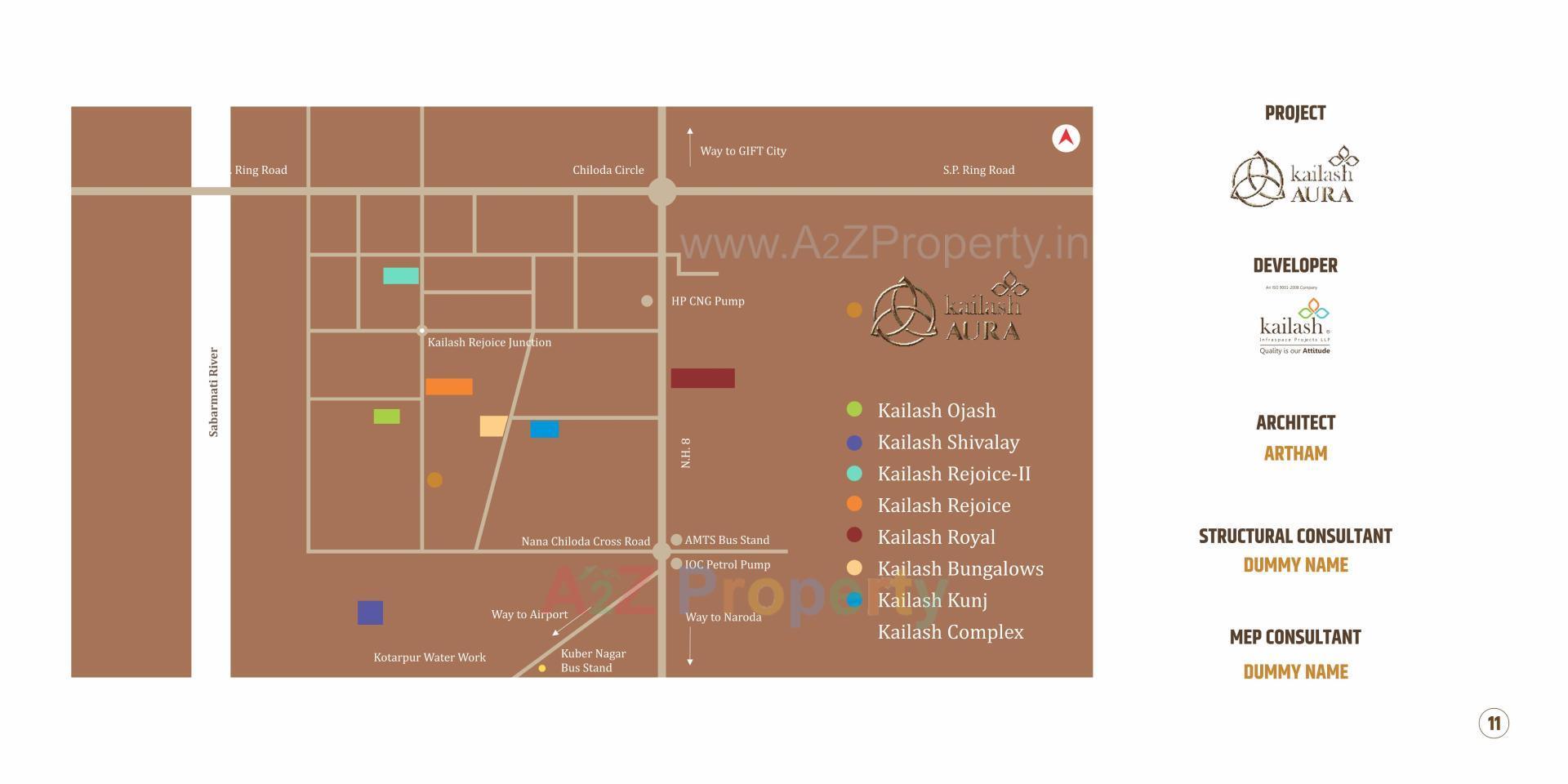  of real estate project Kailash Aura located at Chiloda, Ahmedabad, Gujarat
