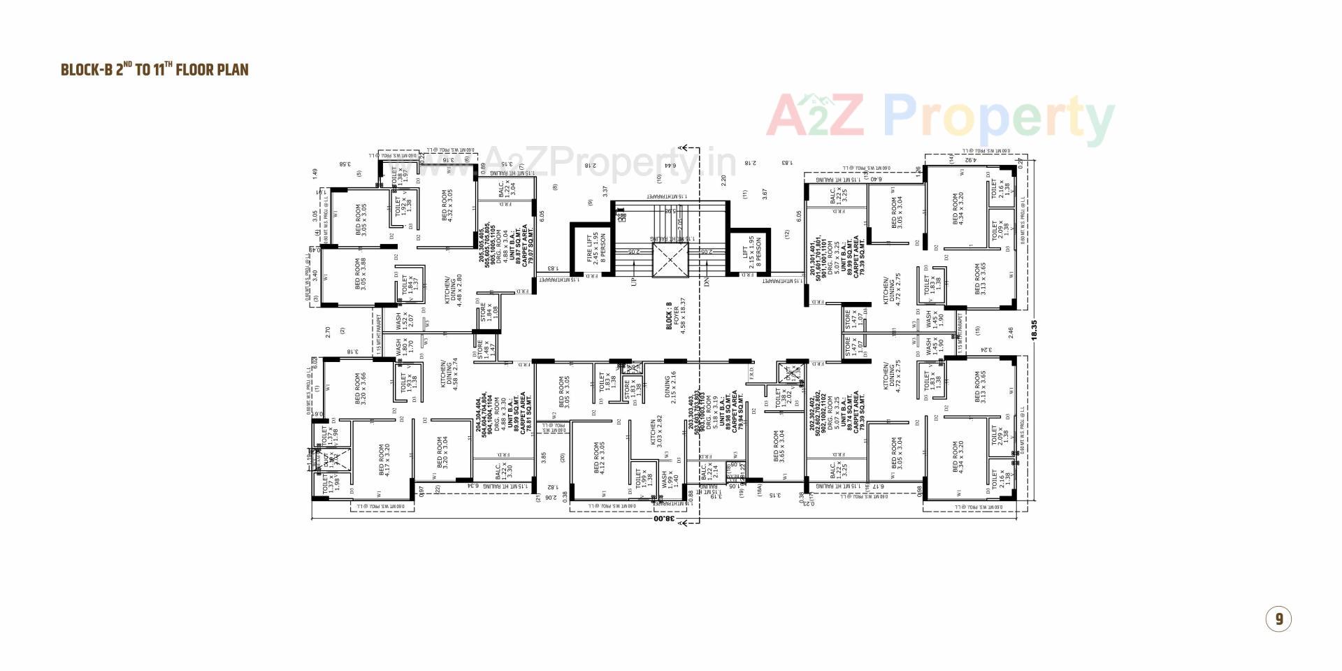 Layout of real estate project Kailash Aura located at Chiloda, Ahmedabad, Gujarat