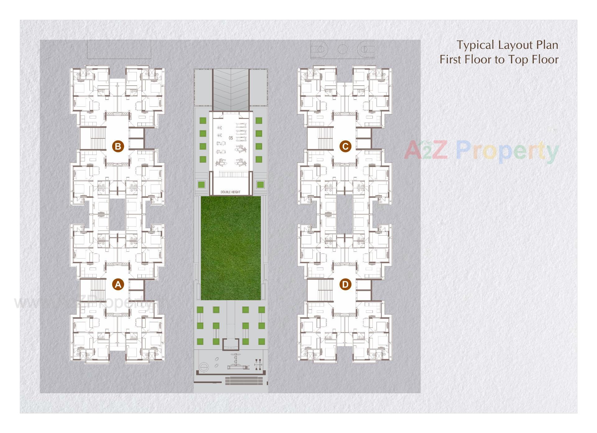 Layout of real estate project Kailash Ojash located at Chiloda, Ahmedabad, Gujarat