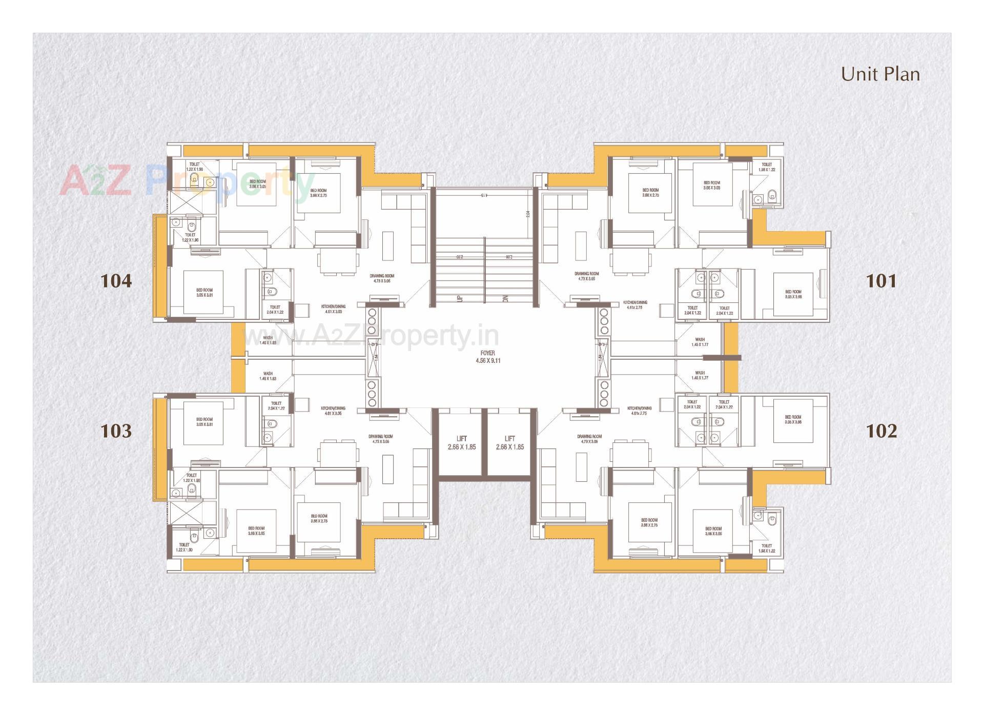 Layout of real estate project Kailash Ojash located at Chiloda, Ahmedabad, Gujarat